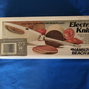 Electric Carving Knife Model 275ALB Complete, NEW Old Stock, hamiliton Beach,